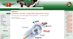 Desktop Screenshot of leppbillards.de
