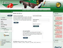 Tablet Screenshot of leppbillards.de